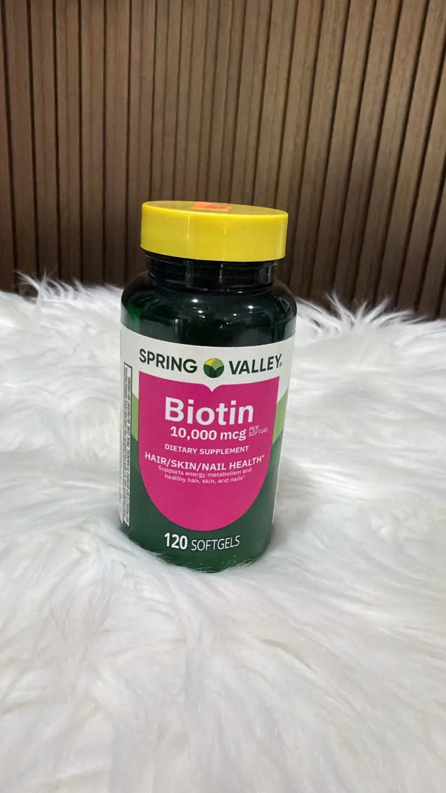 Spring Valley Biotin 10000 mcg de 120 softgels