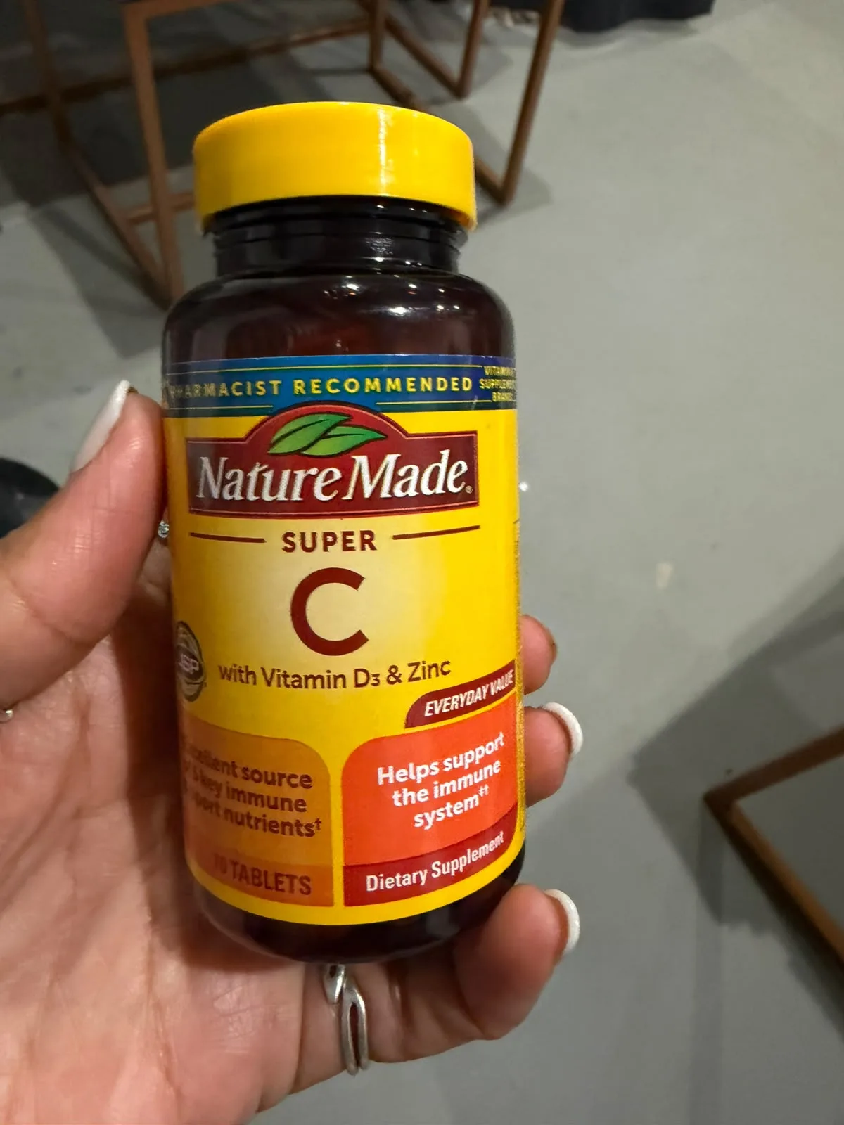 Nature Made Super C con vitamina D3 y zinc